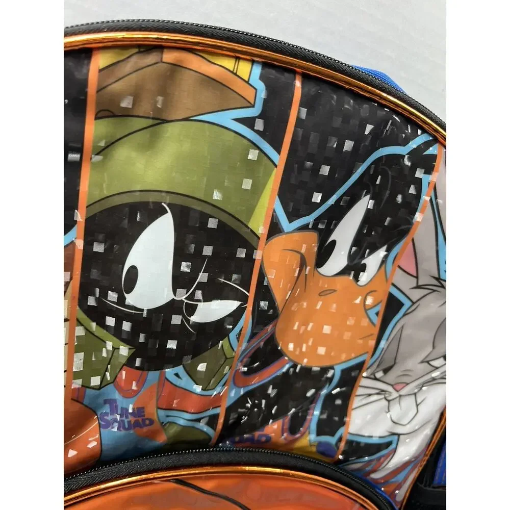 Space Jam Looney Tunes Backpack Tune‎ Squad 2021 Book Bag Laptop Reflective 17”